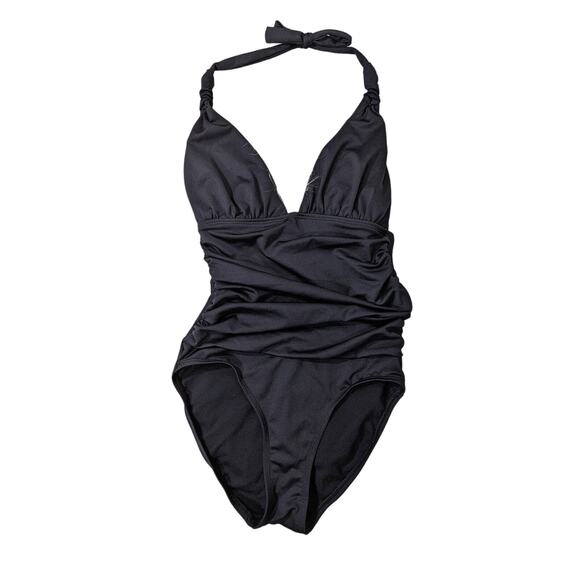 nwt low v tie back one piece swimwear - Picture 1 of 6